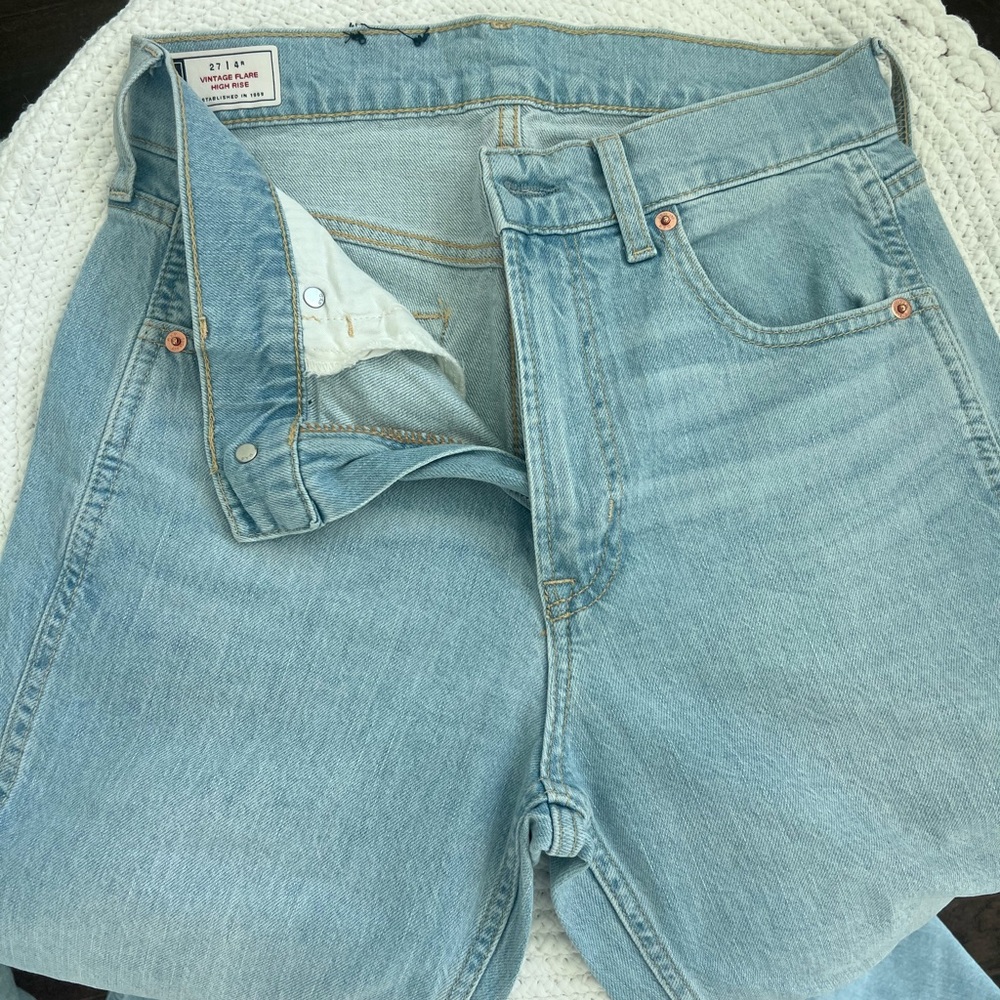 GAP Women Vintage Flare High Rise Light Denim Jeans